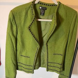 Carole Little large green blazer. Great condition.